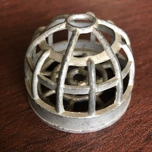 Vintage Cage Floral Frog